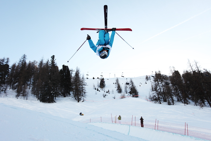 Rider en entrainement à la Plagne