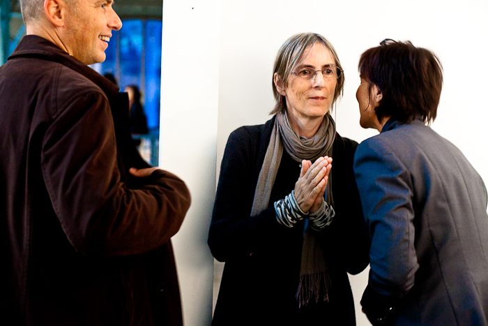 Ma mère, Marie Morel, le 15 septembre 2009, lors du vernissage de son exposition de 6 mois au Musée de la Halle Saint-Pierre à Paris.
