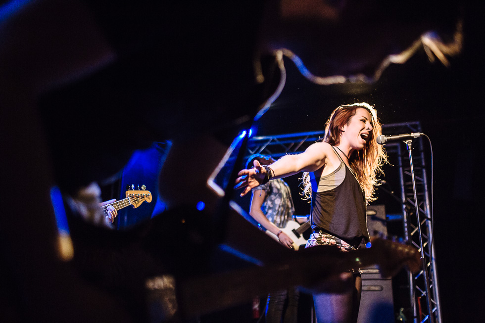 Concert d'Eyes of Verona à La Boule Noire, Paris, pendant leur tournée européenne le 7 mai 2014.