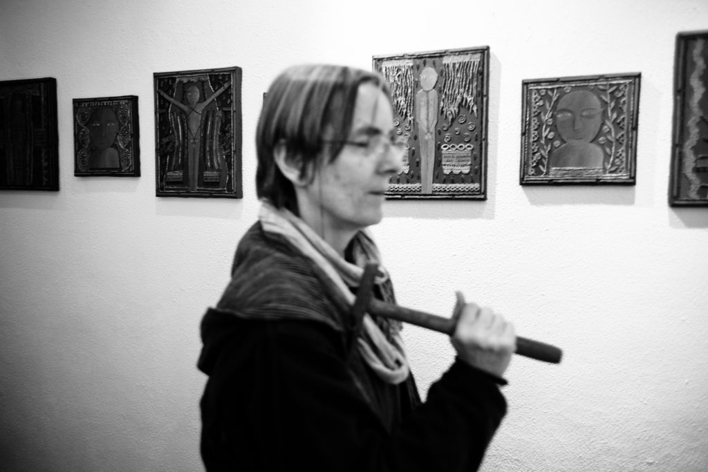 Accrochage de l'exposition
