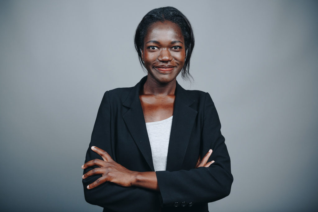 Portraits de collaborateurs de Clarins le 21 juin 2017 au siège du groupe français de cosmétique à Paris. Charlène.