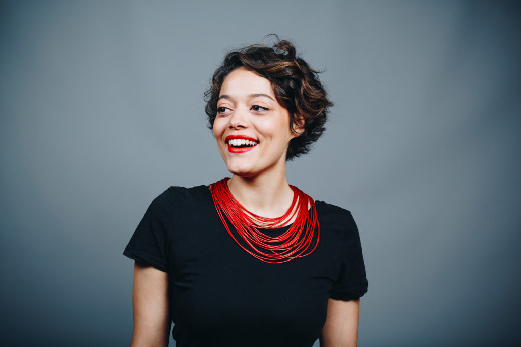 Portraits de collaborateurs de Clarins le 21 juin 2017 au siège du groupe français de cosmétique à Paris. Jilane.