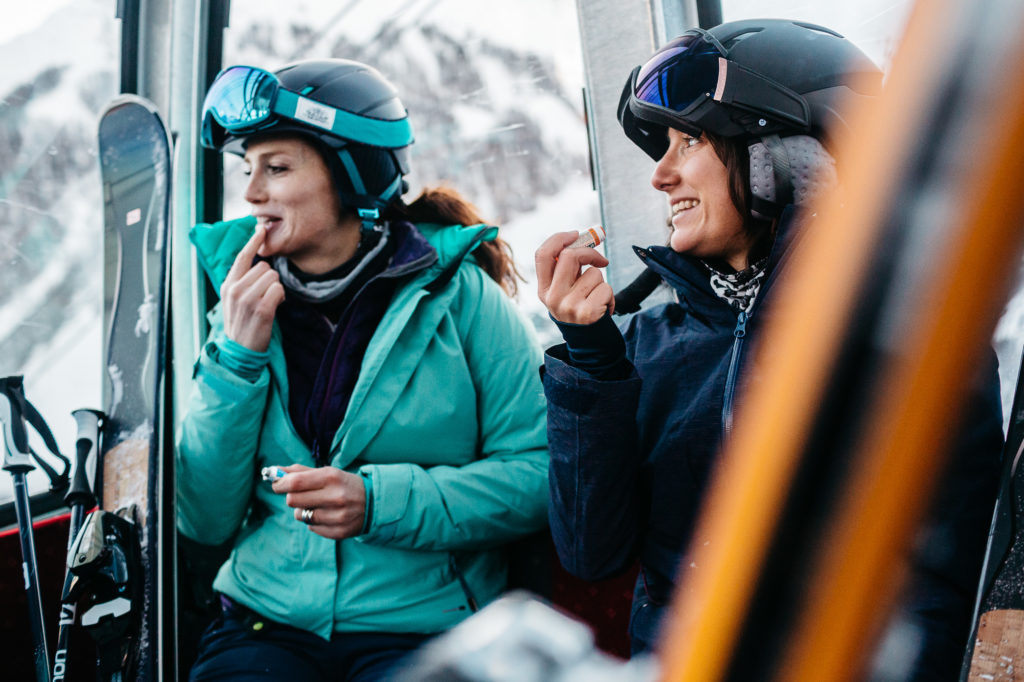 Shooting de skis Salomon à Val d'Isère le 13 décembre 2016.