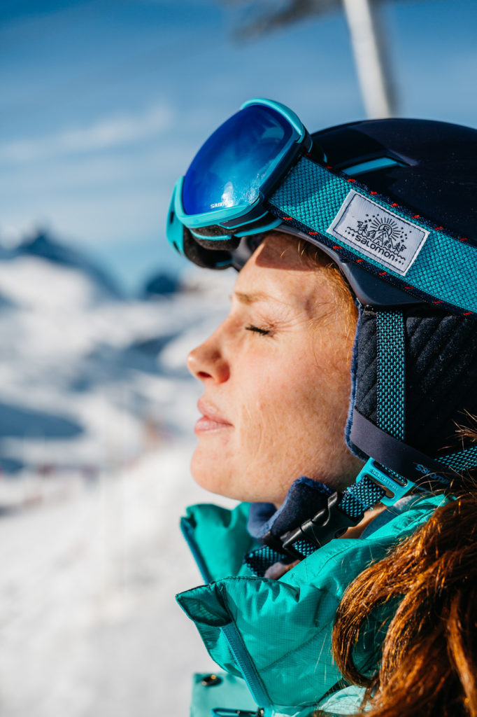 Shooting de skis Salomon à Val d'Isère le 13 décembre 2016.