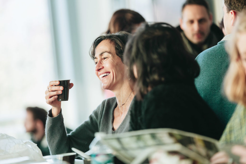 Reportage au siège social de l'entreprise coopérative Syndex à Paris dans le 18e arrondissement le 13 décembre 2018.