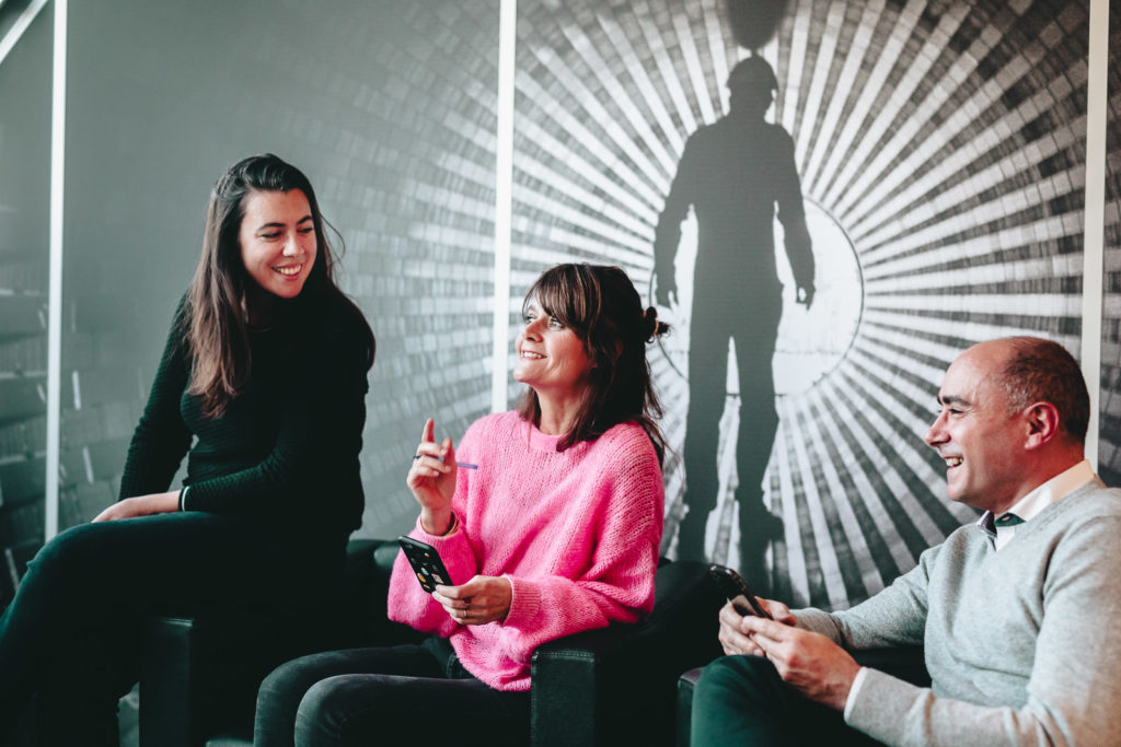 Reportage au siège social de l'entreprise coopérative Syndex à Paris dans le 18e arrondissement le 13 décembre 2018.