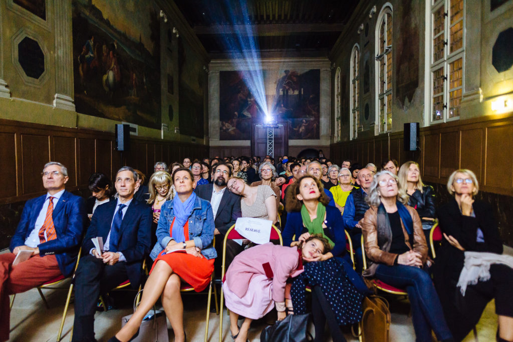 Soirée nomade de la Fondation Cartier aux Invalides en présence de 200 personnes le 29 septembre 2017 de 20h à 23h sur le spectacle 
