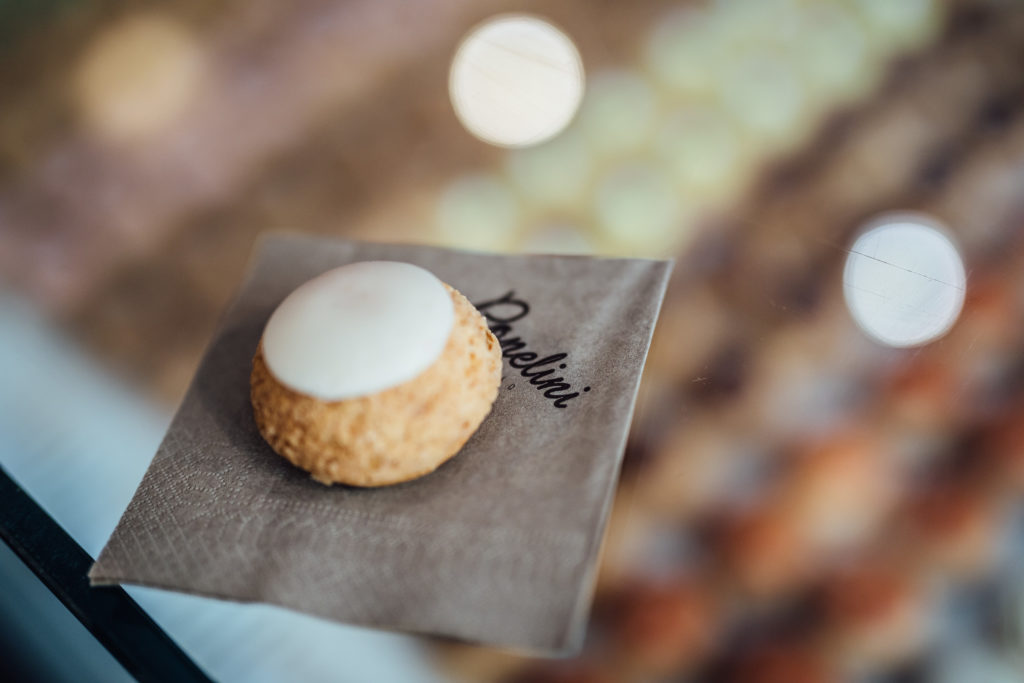 Get to know the Parisian neighborhood of Le Marais on a food walking tour with a guide who introduces you to local food vendors and artisans.
Small macaroon in Popelini shop, Paris, on July 23th, 2019.