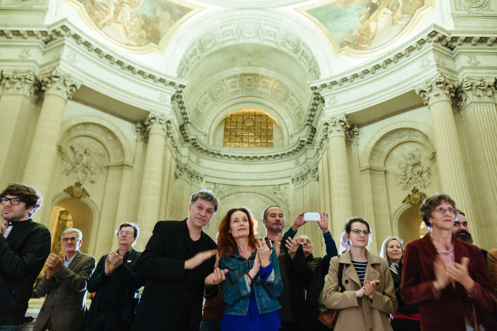 Soirée nomade de la Fondation Cartier aux Invalides en présence de 200 personnes le 29 septembre 2017 de 20h à 23h sur le spectacle 