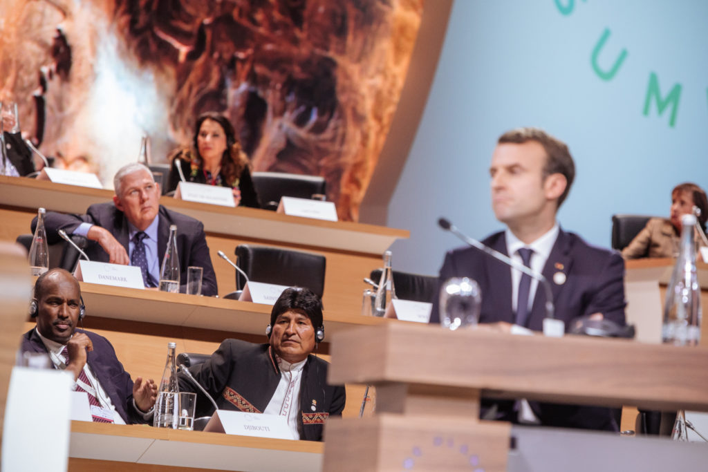 One Planet Summit 2017 at La Seine Musicale (Île Seguin, Boulogne-Billancourt, France) on December 12, 2017.