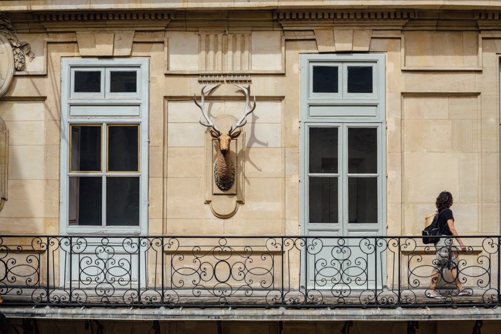 The gardens of Versailles span an impressive 1,976 acres. Rather than exploring the sprawling grounds on foot, pedal your way around with an informative guide on this full-day Versailles bike tour from Paris. 
A balcony in Versailles castle, on August 3rd, 2019.