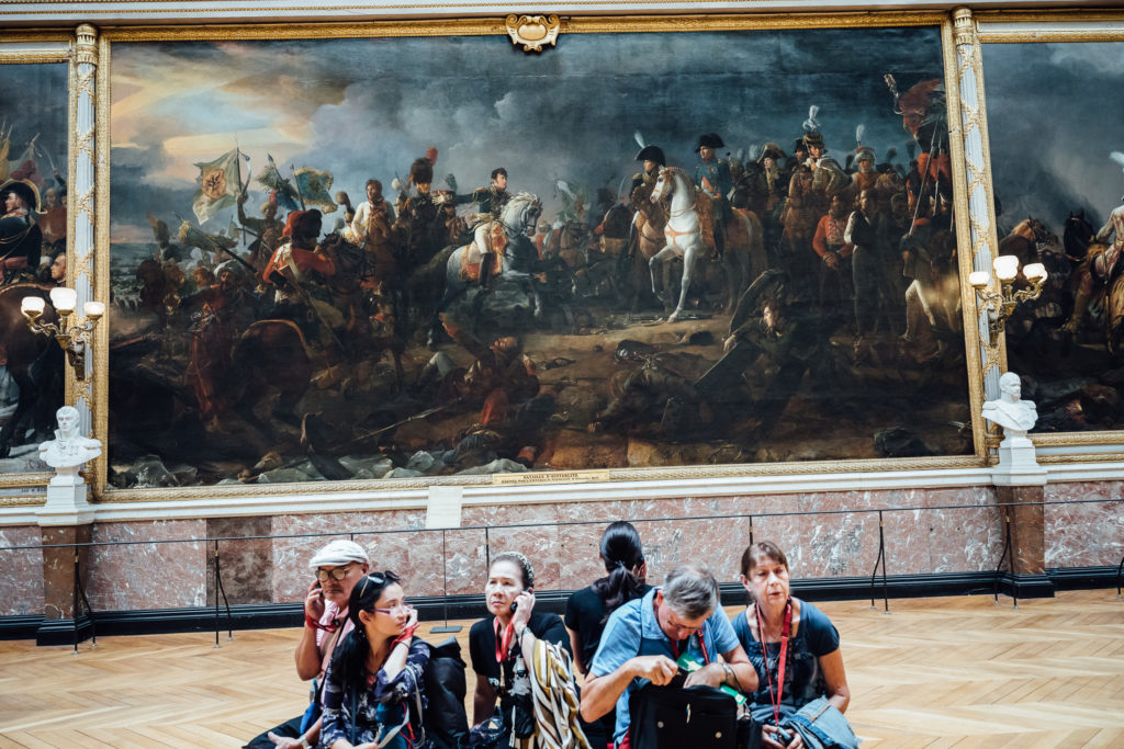 The gardens of Versailles span an impressive 1,976 acres. Rather than exploring the sprawling grounds on foot, pedal your way around with an informative guide on this full-day Versailles bike tour from Paris. 
The Gallery of the Great Battles, Versailles castle, on August 3rd, 2019.