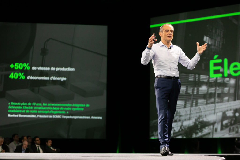 Schneider Electric à l'Innovation Summit, Porte de Versaille à Paris les 5 et 6 avril 2018.